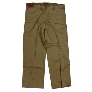 NWT Merona Classic Fit Straight Leg Everyday Khaki Chino Pants Tan Sz 42x32